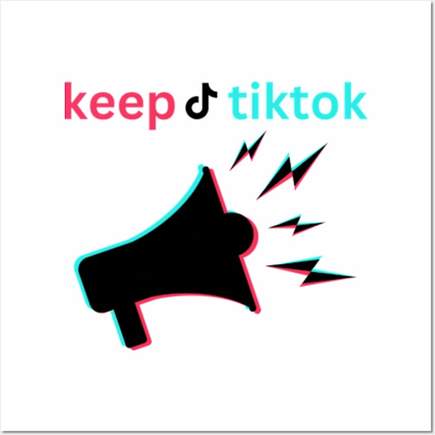 SAVE tiktoK KEEP tiktoK Wall Art by graphicaesthetic ✅